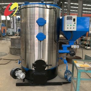 400kg Wood Pellet PLC Control System 0.7MPa No Smoke Steam Generator