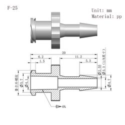 Plastic Rubber Tube Pipe Hose Barb Female Male Luer Lock Connector