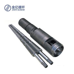 Sjz92/188 Conical Twin Screw and Barrel with Bimetallic Chrome Plated for Pipe