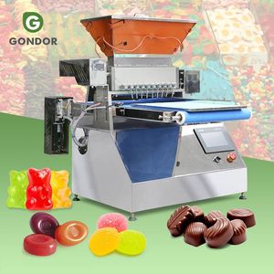 Mini Manual Semi Automatic Bear Jelly Candy Chocolate Depositor Table Desk Top Small Form Mint Gummy Make Machine