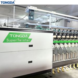 Tongda Super Twister Automatic Two-for-One Twister Tfo for Polyester/Nylon Yarn - PLC Control System