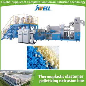 Jwell High Efficiency Making Machine for Thermoplastic Elastomer Pelletizing Extrusion Line Plastic Granulation Machine