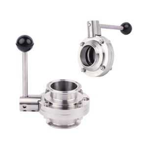 Sanitary Beer Brewing Equipment Clamped Butterfly Valve