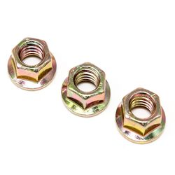 M10 Grade4 M6 Without Serrated Carbon Steel Yellow Zinc Plated or with Serrated Washer Face Galvanized DIN6923 Hex Flange Nuts