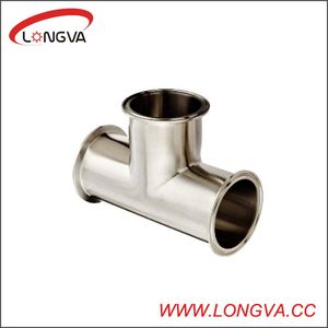 Sanitary Stainless Steel 304/316L Clamp End Equal Tee