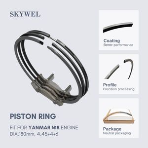 Yanmar N18 Piston Ring for Marine Auxiliary Engine 746673-22500-8 146673-221