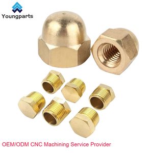 Axle Cap Nut with Brass Screw Cap in Copper Material for Pipes
