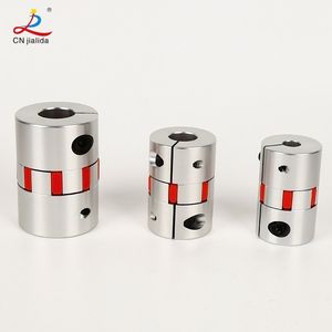 Customized Aluminum Alloy Jaw Type Flexible Coupling with Solid Rubber Pad for Connecting Motor and Ball Screw