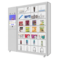 24 Hours Credit Card Purchase Beauty Eyelashes Drink and Food LCD Advertising Touch Screen Automatic Vending Machine