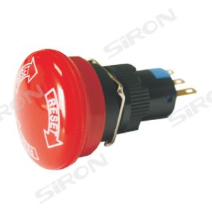 Siron H007-R Mushroom Head Waterproof Round Emergency Stop Push Button Switch