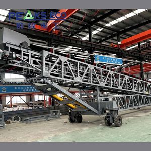 Construction Waste Recycled Material Mobile Conveying Equipment Hydraulic Folding Crawler Bulk Transporter