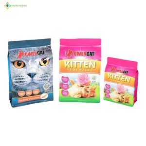 Flat Bottom Stand-up Zipper Pouch for Dry Pet Food with Custom Logo