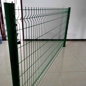 Latest Metal Security Galvanized 3D Curved Welded Wire Mesh Panel Fence for Road Garden Land School Playground