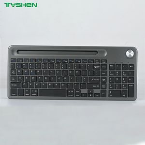 Wireless Keyboard with Multi-Device Control and Control Knob