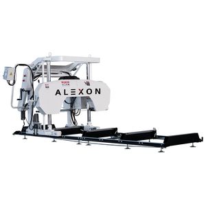 CE Portable Wood Log Timber Cutting Horizontal Band Saw Trailer Sawmill