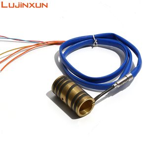 Customized Injection Mould Mini-Press Brass Coil Heater with K Thermocouple ID12-30mm 220V Copper Band Heater