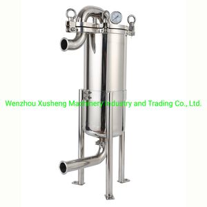 10inch Stainless Steel Pre Filtering Sanitary Hygienic Top Entry Bag Filter for Liquid Processing