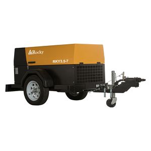 7 Bar Portable Diesel 185 Cfm Air Compressor Rky-5/7 for Mining