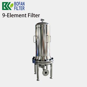 ASME Standard Stainless Steel Cartridge Filter Housing for Industrial Water Chemical Filtration