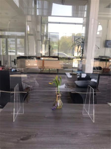 Office Desk Bank Restaurant Transparent Acrylic Sheet Separation Board Divider Clapboard