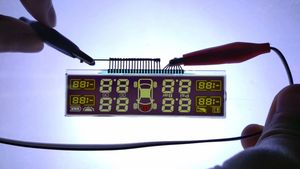 Stn Yellow Green 8 X 2 Character LCD Module