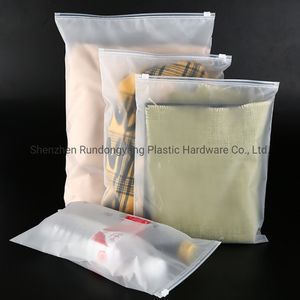 Recyclable Custom Frosted PE Poly Ziplock Tshirt Packaging Plastic Bag