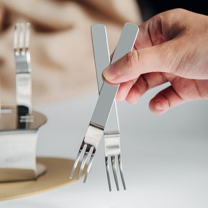 Luxury Fruit and Dessert Mini Forks Set with Stand for Home & Commercial