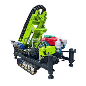 25HP Solar Pile Tracked Photovoltaic Pile Driver Equipment Bore Post Screw Piles Ramming Machine
