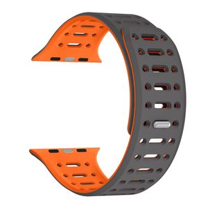 New Design Ryb Strong Magnetic Bands Bracelet Silicone Sport Strap for Apple Watch Se Series9_8_7_6_5_4_3_2_1 4