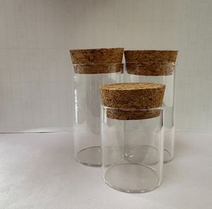 High Borosilicate 3.3 Glass Storage Jar with Soft Cork Lid