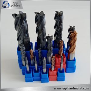 Carbide Solid Milling Cutters HRC45 HRC55 Machine Cutting Tools Carbide End Mills