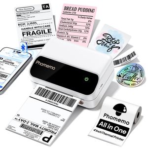 Phomemo M420 Portable Bluetooth 4X6 Thermal Shipping Label Printer for Small Business