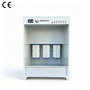 Jinhai Hot Sale Manual Powder Coating Spray Booth with Filter Recovery System for Metal Workpieces