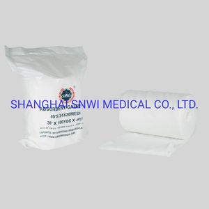 100% Pure Cotton Absorbent Gauze Roll with or Without X-ray Detectable
