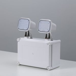 CE Certificate IP65 Wall Mounted Rechargeable Emergency Twin Spot Light