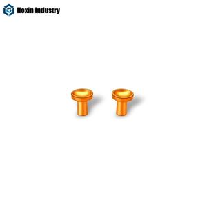 Custom Precision Fasteners Copper Solid & Hollow Pan Head Copper Contact Blind Tube Star Rivets for Electrical Parts