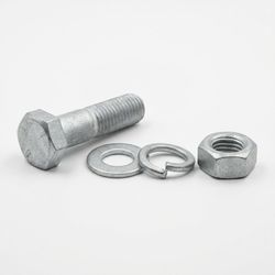 Anti-Vibration Class 8.8 Carbon Steel HDG Structure Hex Bolt and Nuts Hexagon Bolt Nut Washer Assembly for Telecommunication Tower