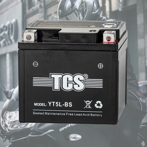 TCS  Motorcycle Battery Sealed Maintenance Free YT5L-BS