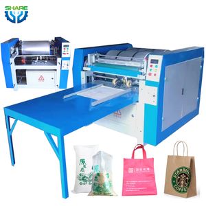 Non Woven Bread Coffee Tote Shopping Nylon Small Kraft Paper Plastic Bag Logo Printing Machine for on Plastic Paper Bags Printing Machine