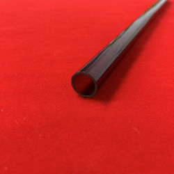 Single Hole Red Quartz Glass Tube for Electric Heating Elements