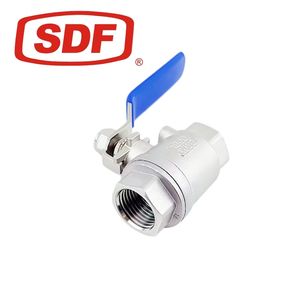Premium Stainless Steel 2-Piece Threaded Ball Valve for Industrial Use