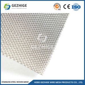 Gezhige Woven Screen Mesh 8X4X40X40X9mm Wire Diameter Manufacturing China Stainless Steel Wire Mesh 1X1m 0.7mm Wire Thickness 1.609 Mesh Ss Wire Net