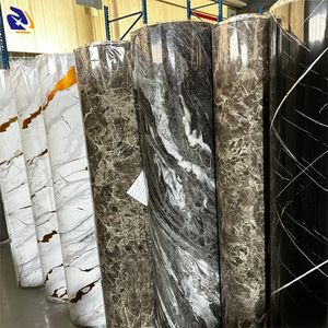 UV Sheet Marble Hot Stamping Foil for Decorative 30 Um Heat Transfer Film with PVC Sheet High Glossy Surface Foil