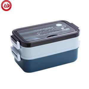New Design Wholesale Customization Food Container Seal Snap Non-Slip Bottom Reusable Plastic Shell Bento Lunch Box for Kid
