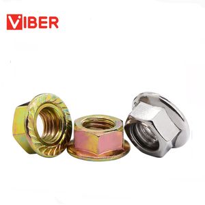 DIN6923 Flange Nuts Grade 4.6/8.8/9.8/10.9/12.9 Stainless Steel Hex Serrated Flange Nuts, SS304 SUS316 Fastener Hexagon Nuts and Bolts