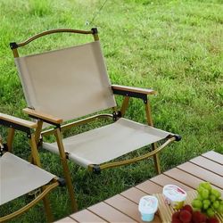 Modern Durable Aluminum Folding Camping Chairs Portable Beach & Outdoor Furniture Set
