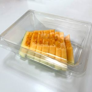 Slice Fruit Plastic Box Cake Bread Meat Roll Packaging Box with Lid