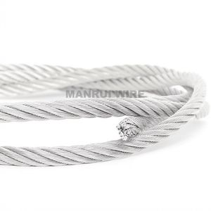 High Quality Construction 1X19 SS304 SS316 Stainless Steel Wire Rope