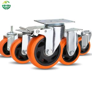 Hot Selling Wholesale Medium Duty Caster Orange PP Wheel Equipment Wheel Swivel Caster