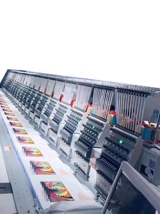 High Speed Flat Embroidery Machine with Flat Head and Coiling Head